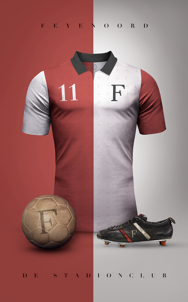 Feyenoord vintage maillot de foot